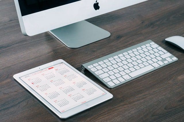 calendar and keyboard - organized digital marketing agency in Nashville