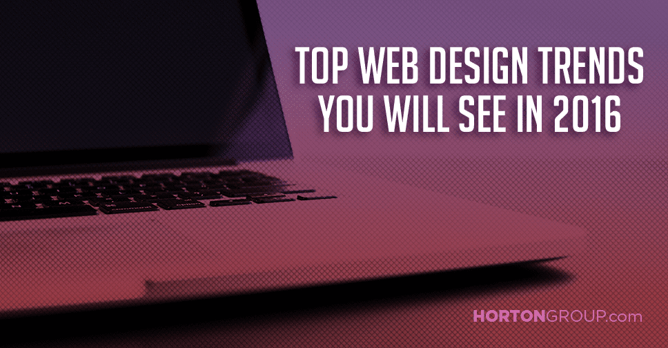 2016 web design trends