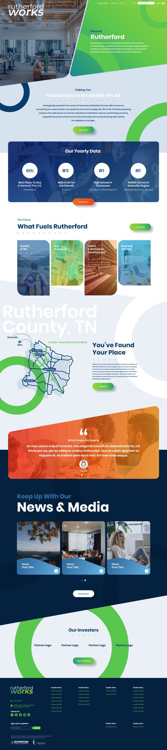 RUTHERFORD HOMEPAGE - Murfreesboro Web Design