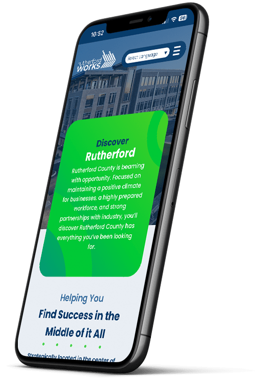 Rutherford Website - mobile website design in Nashville